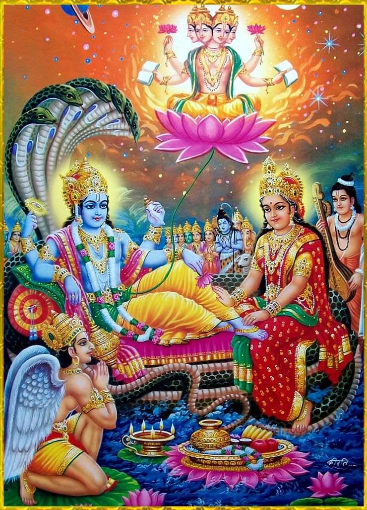 Vishnu Lakshmi brahma garuda narayana